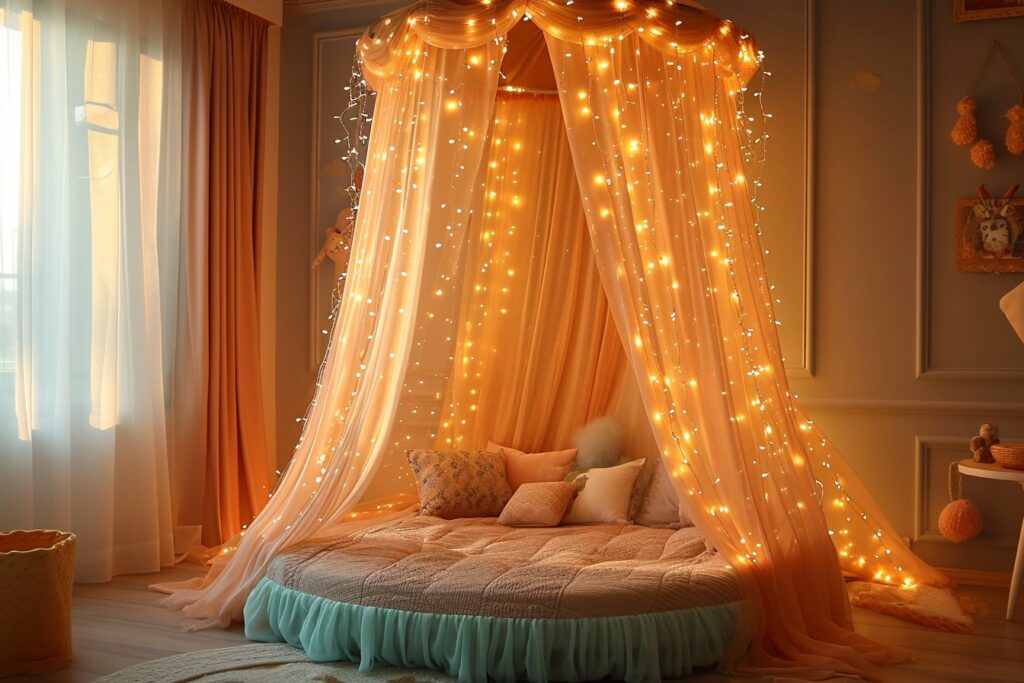 Éveillez la Magie avec un Ciel de Lit Enchanté pour Chambre d&rsquo;Enfant