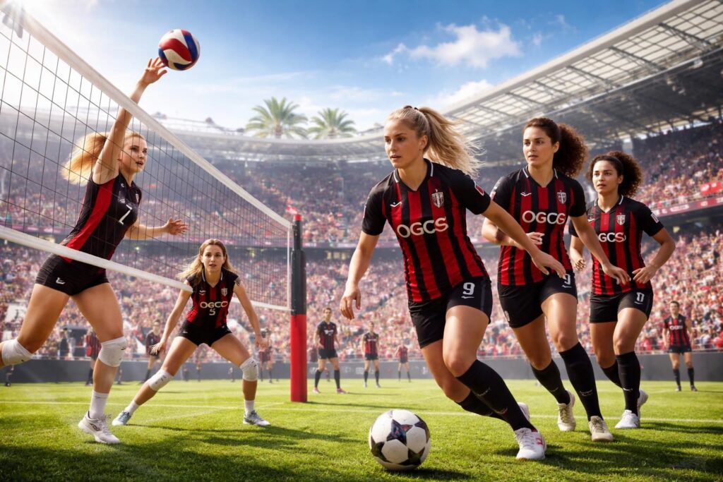 Les initiatives pour promouvoir le sport féminin à Nice avec l’OGC Nice et le volleyball