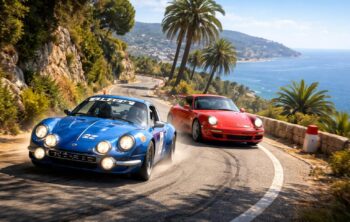 découvrez les rallyes automobiles à nice avec les légendaires alpine a110 et porsche 911, au cœur des paysages spectaculaires de la côte d'azur.