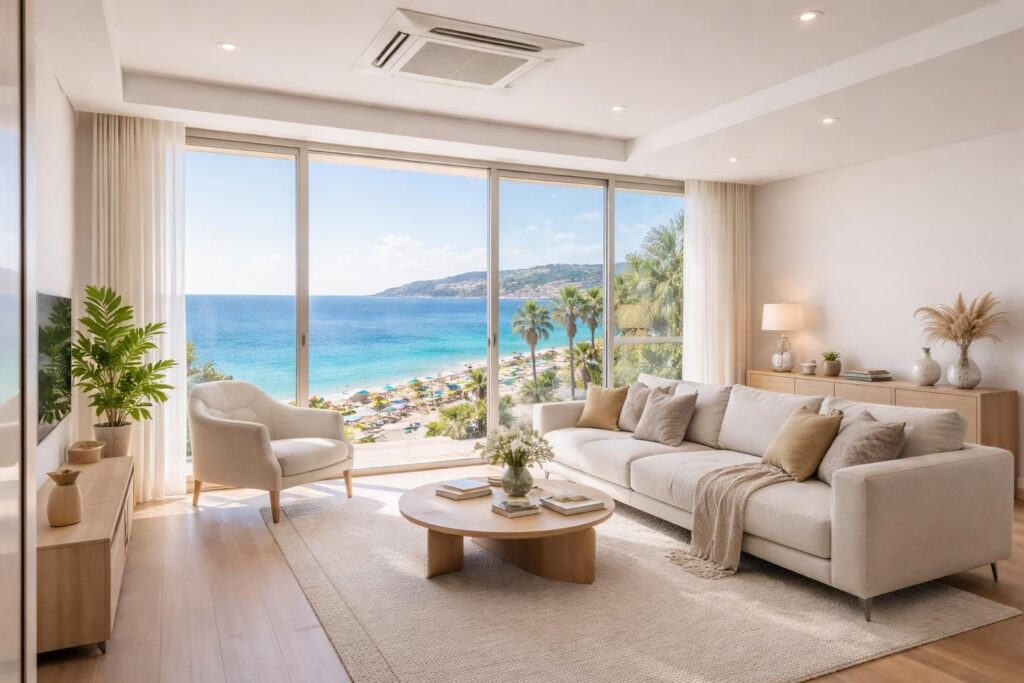 Vivre à Nice dans un appartement rénové avec climatisation et proximité plage des Ponchettes
