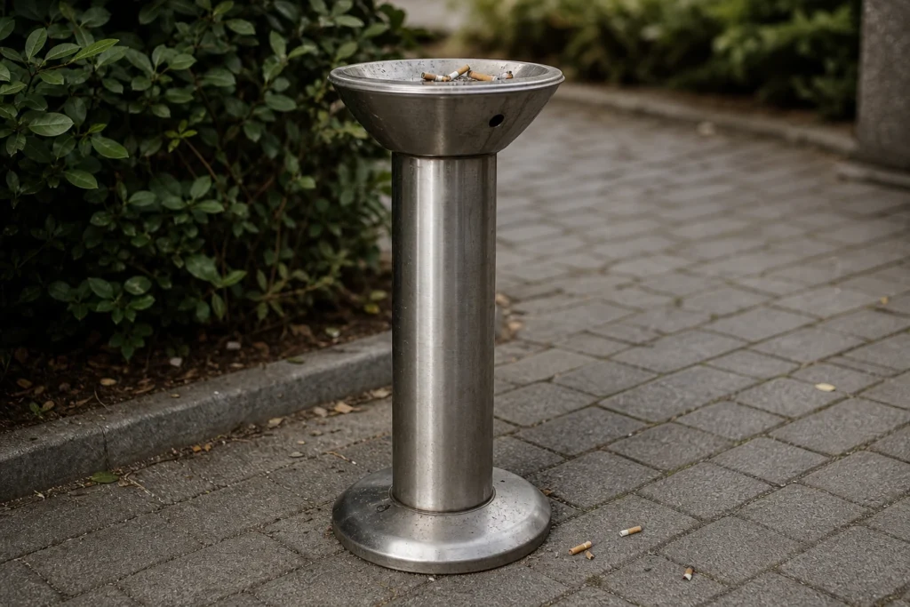 Le cendrier sur pied pour zones fumeurs : un indispensable moderne