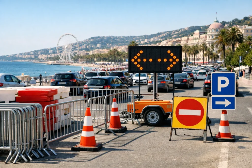 Se garer et circuler à Nice pendant les grands événements